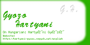 gyozo hartyani business card